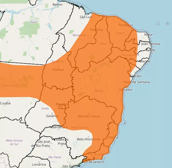 Inmet emite alerta de perigo laranja para cidades alagoanas; veja a previsão do tempo